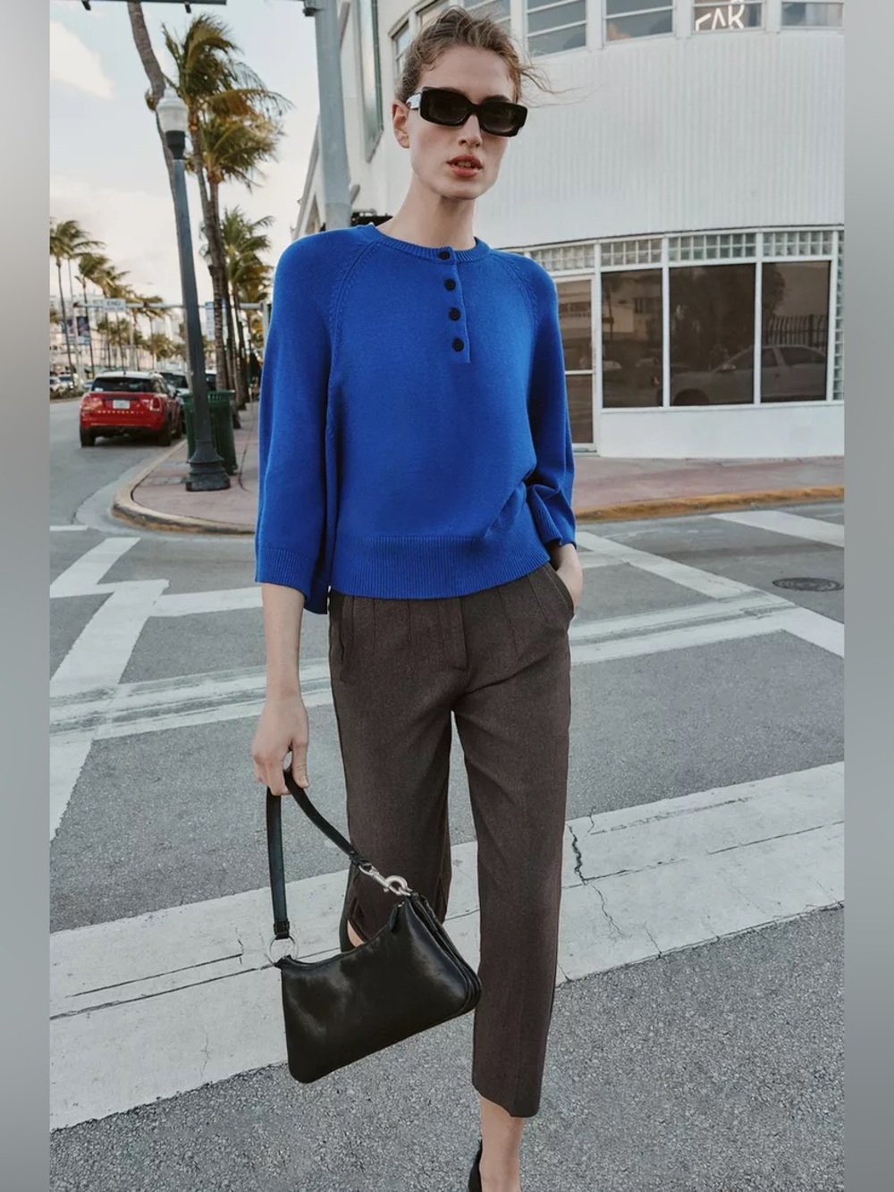 NWT Zara WIDE SLEEVE KNIT JUMPER